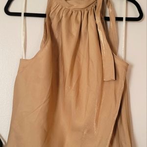 Sleeveless Gold w/ Side Neck Bow Lane Bryant 14/16